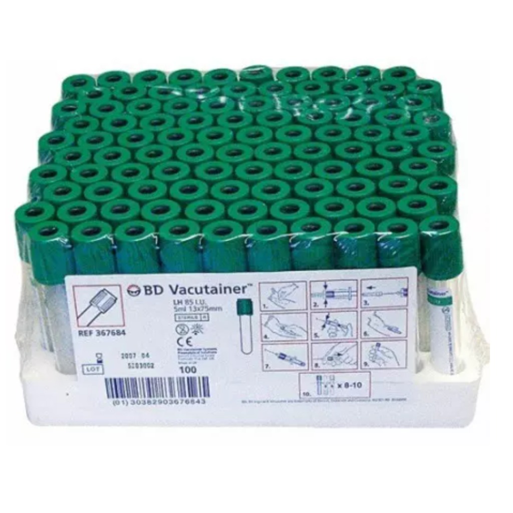 BD Vacutainer - Provette con eparina al litio da 4 ml