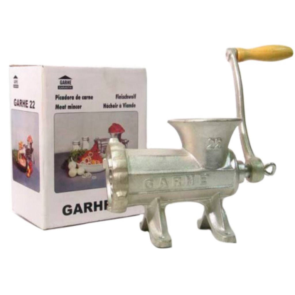 Garhe n. 22. Tritacarne manuale a bocca ovale