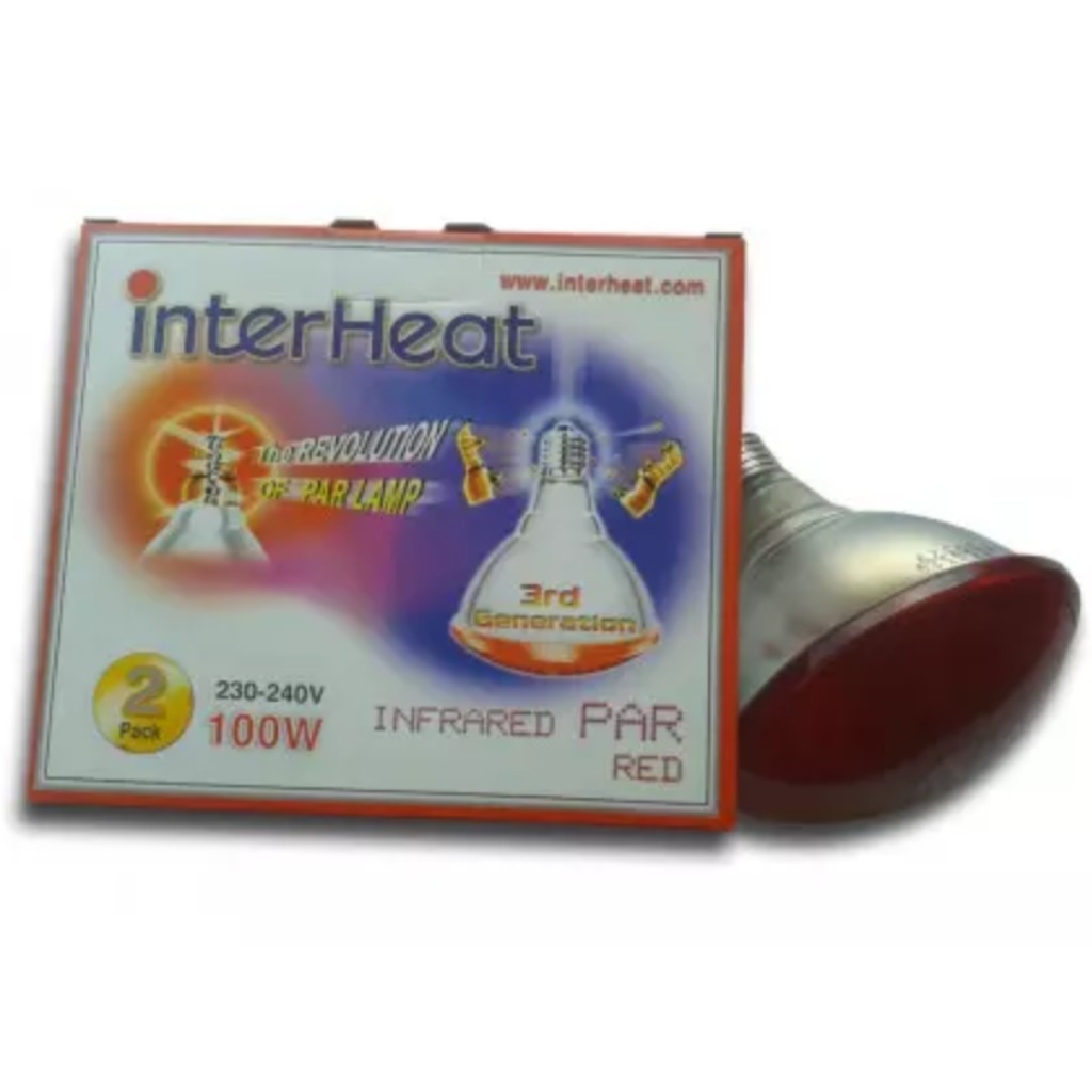 100W Interheat Red PAR Bulb 2 szt.
